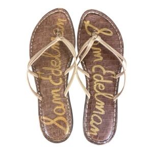 Sam Edelman 8 Brown and Tan Strappy Sandals